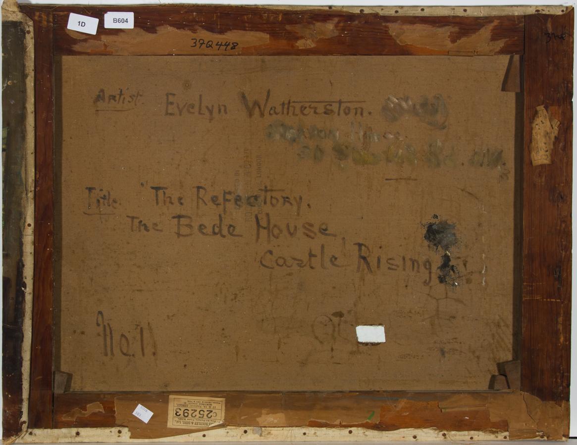 Evelyn Mary Watherston RA (1880-1952) - Óleo firmado, El Refectorio 2