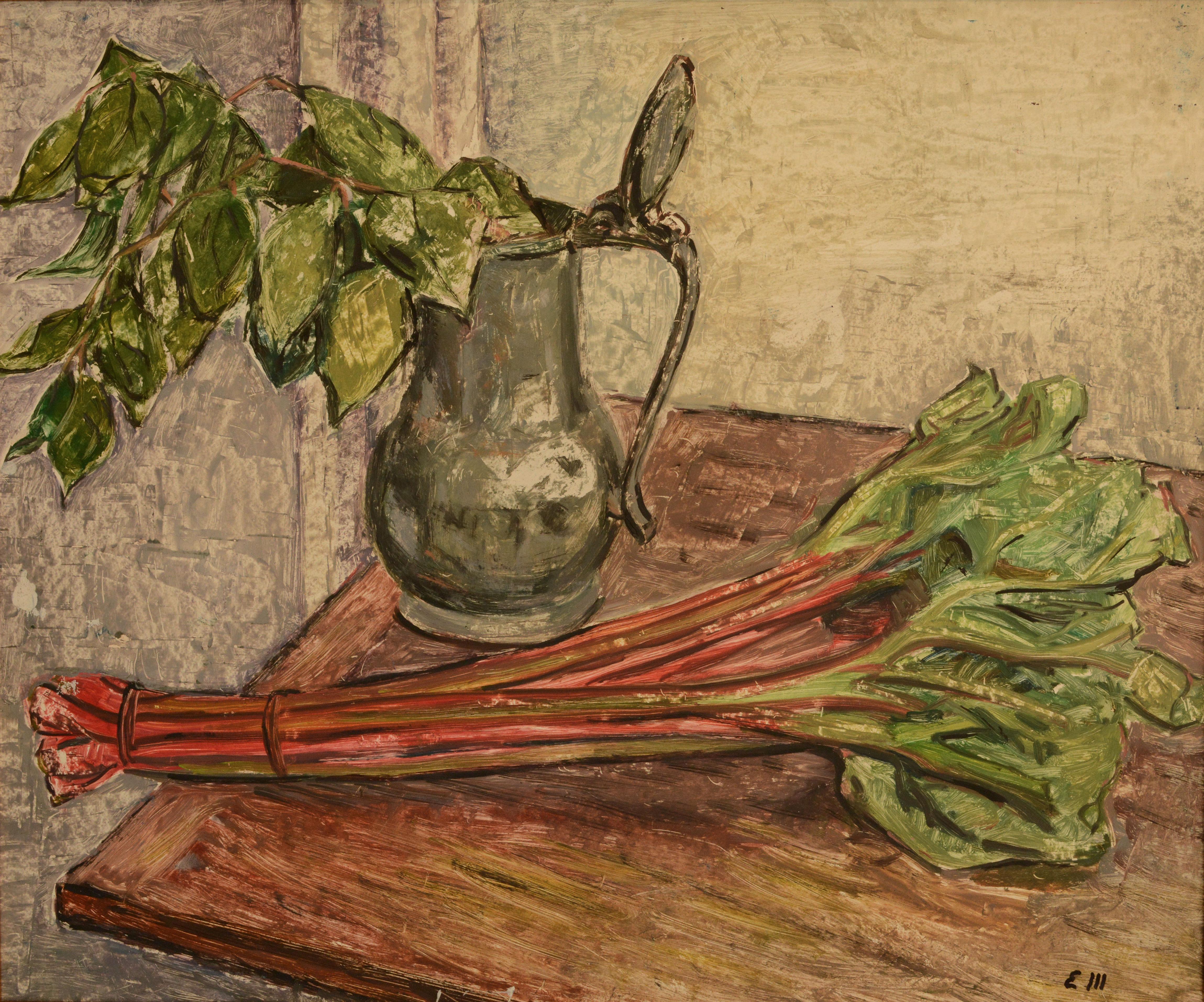 Evelyn Metzger Still-Life Painting - Still Life with Rhubarb