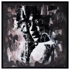 "Evelyn" Mixed Media Street Art