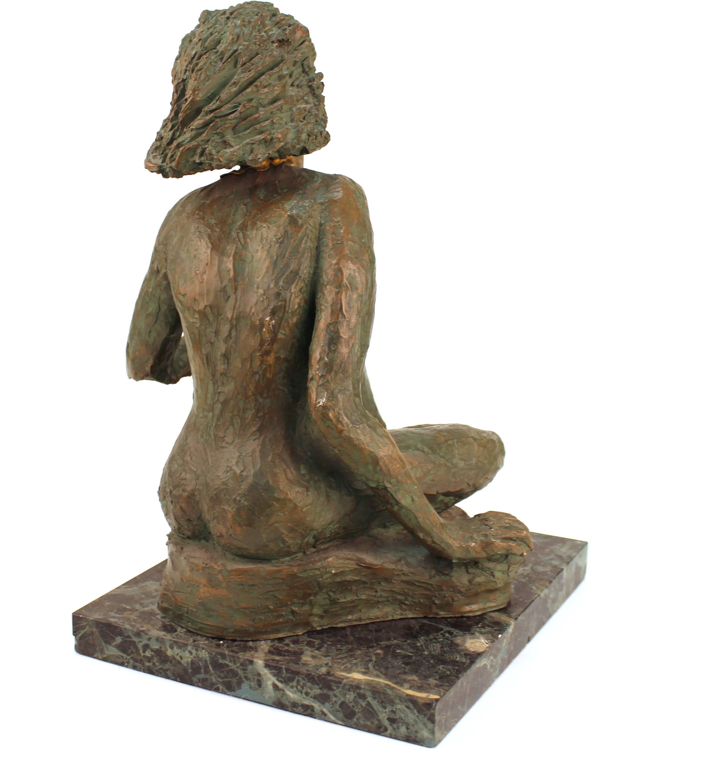 Late 20th Century Evelyn Morgenbesser Female Nude Sculpture