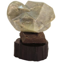 Evelyn Morgenbesser Mid-Century Modern Soapstone Sculpture of a Bird
