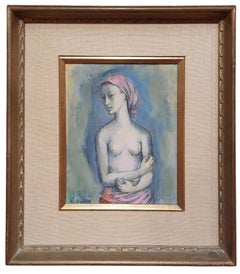 Desnudo, Retrato de mujer, Arte moderno americano, Galería Garelick's, Detroit