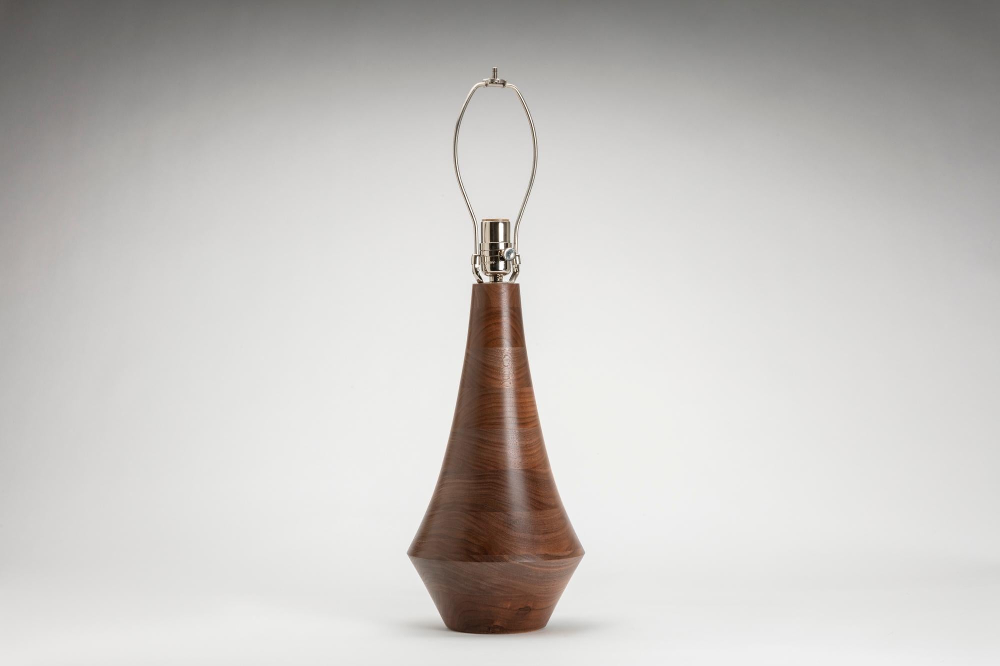 American Evelyn Table Lamp in Walnut For Sale