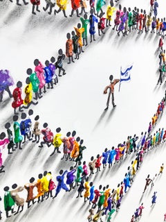 United (grande peinture originale texturée sur toile)