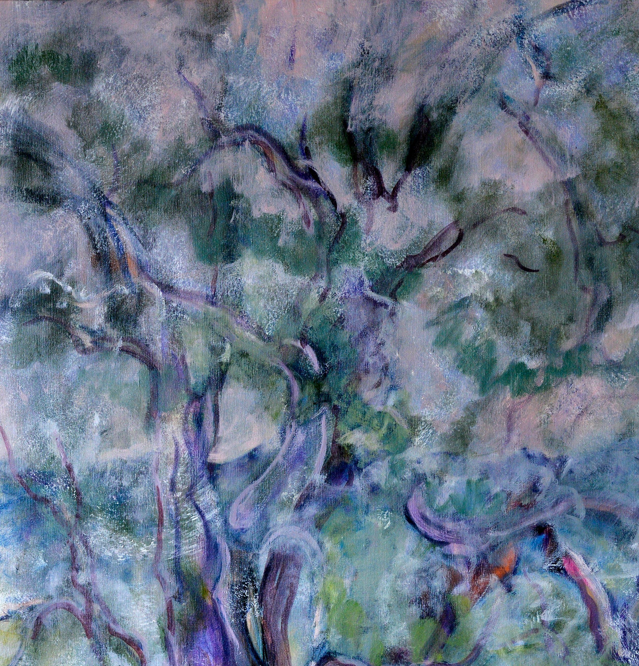 Danse de l'Arbre - Expressionist Painting by Evelyne Ballestra