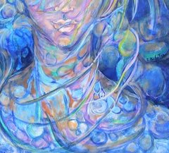 Winter Oil Painting on Canvas: Contemporary Expressionism Art