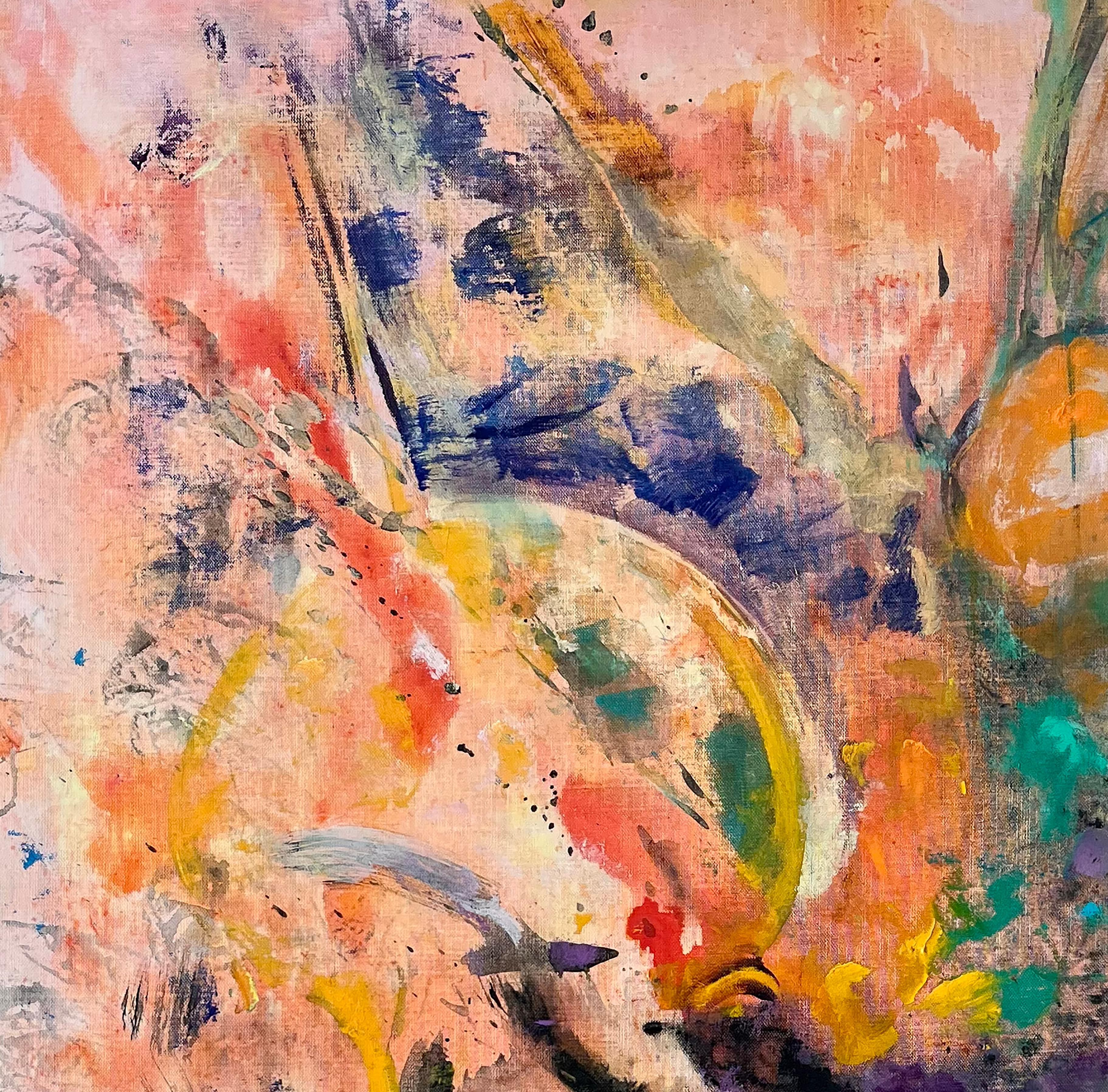 Teoría del Big Bang - Painting Neoexpresionista de Evelyne Ballestra
