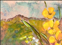 Bouquet d'Estérel Abstract Oil Painting on Canvas, Framed, 2010+
