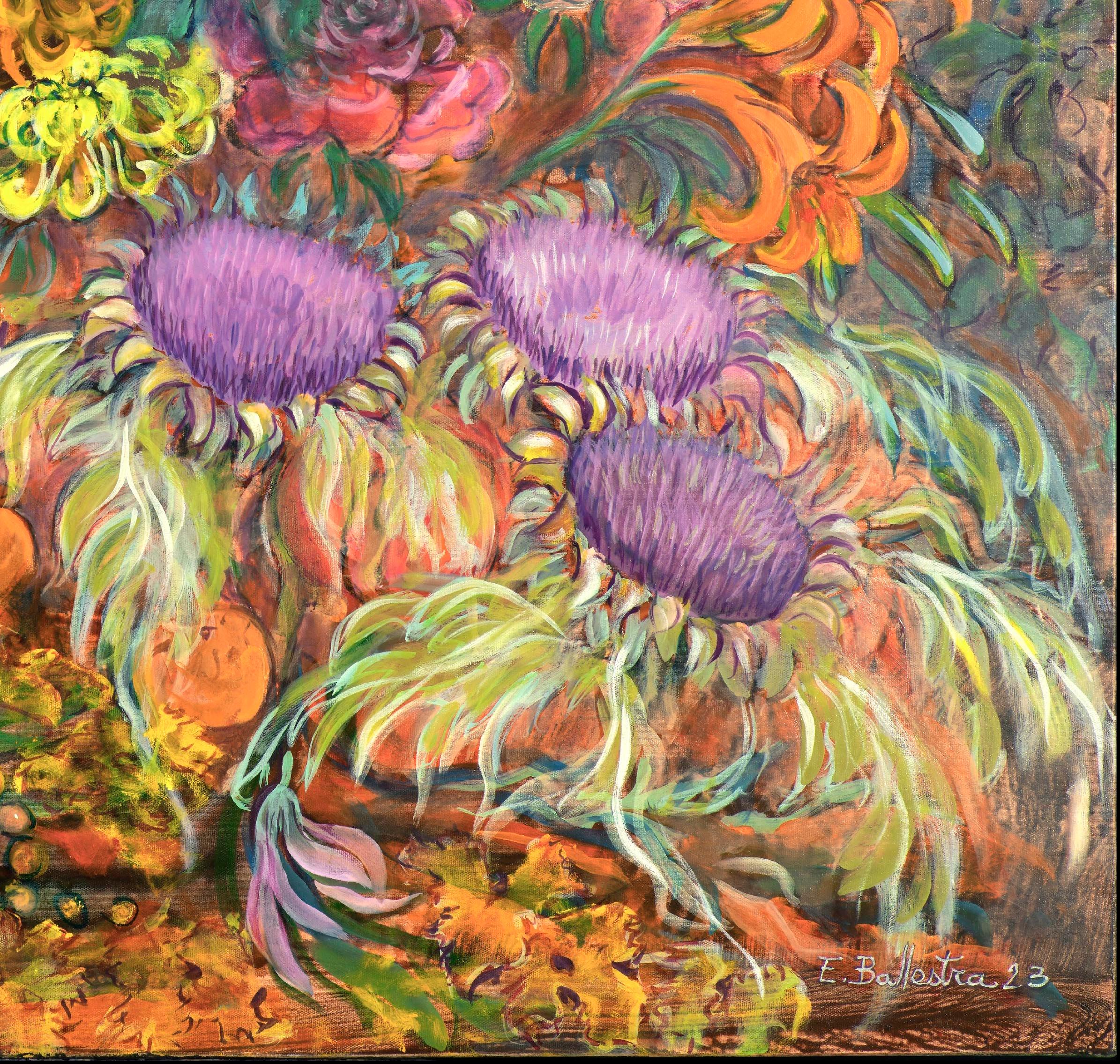 Cornucopia - Painting de Evelyne Ballestra