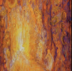 Rêver Peinture à l'huile sur toile, style expressionniste, 21e siècle