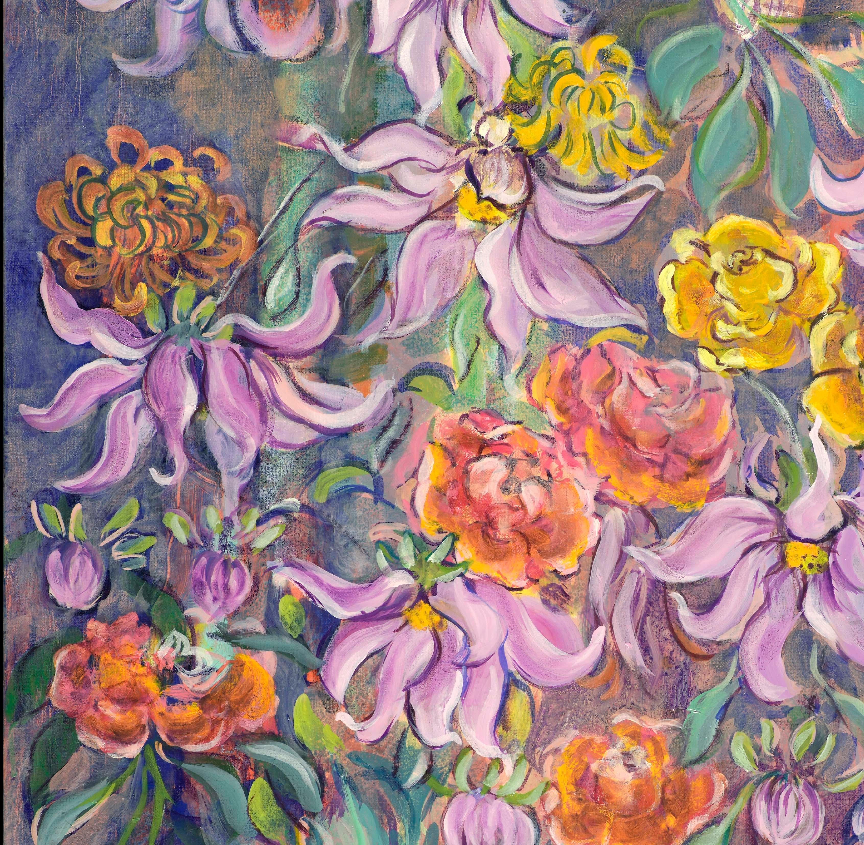 Homenaje a Dalí - Painting Neoexpresionista de Evelyne Ballestra