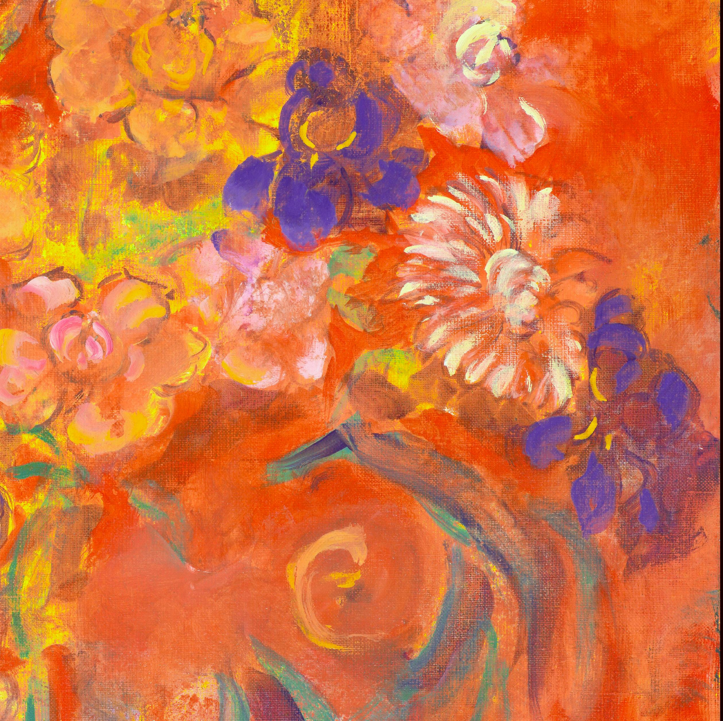 Himno a la alegría - Painting Neoexpresionista de Evelyne Ballestra