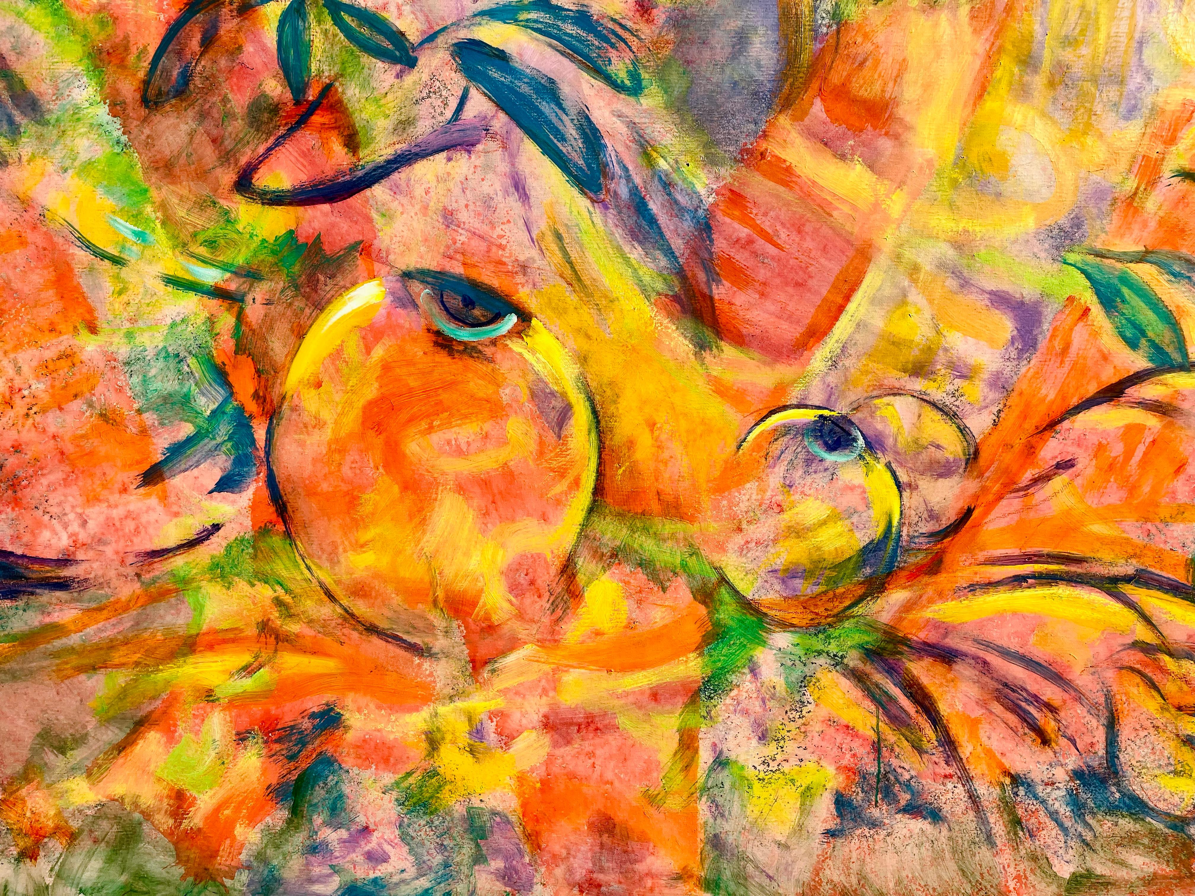 The Fruit Eyes - Painting by Evelyne Ballestra