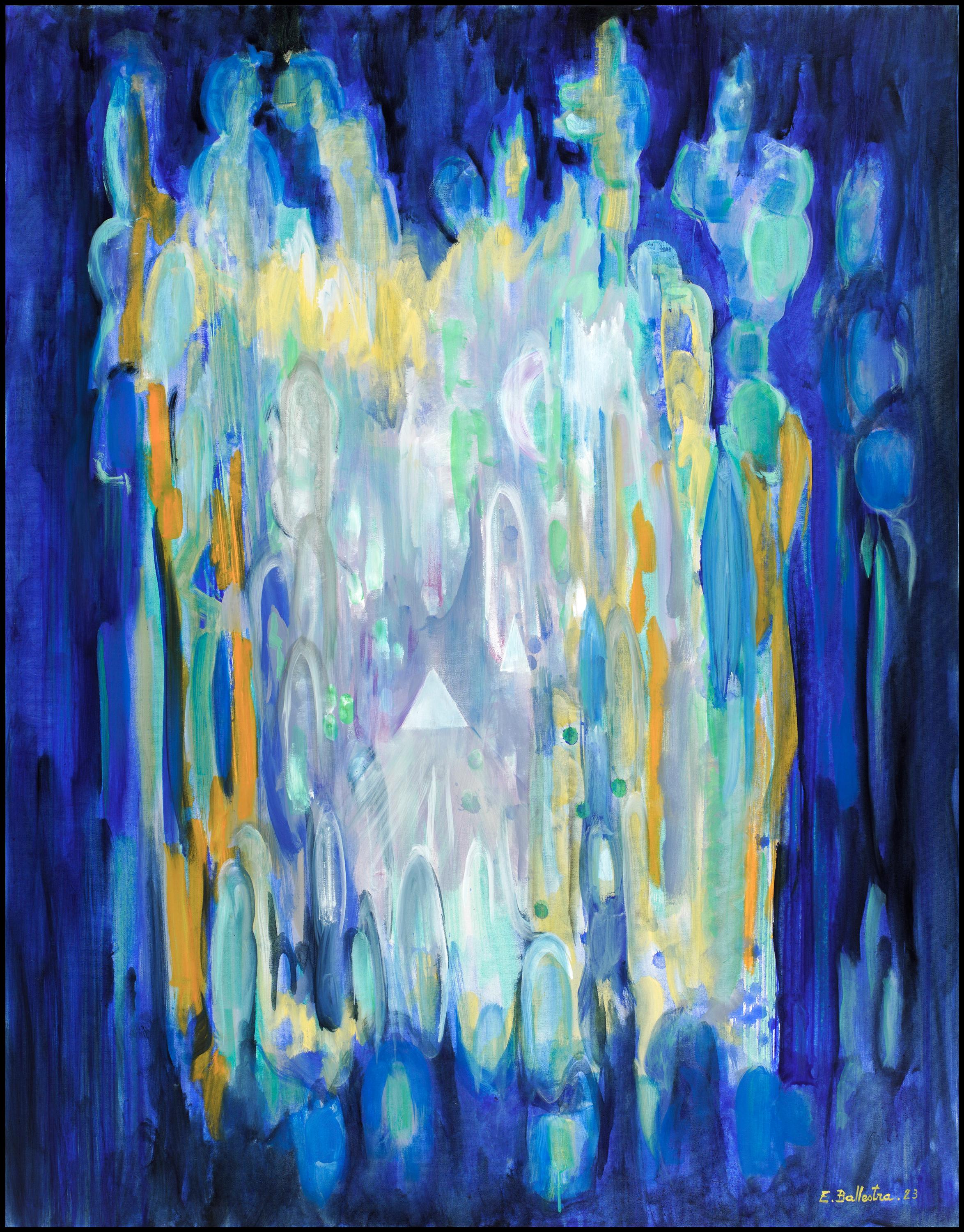 Figurative Painting de Evelyne Ballestra - Mirage
