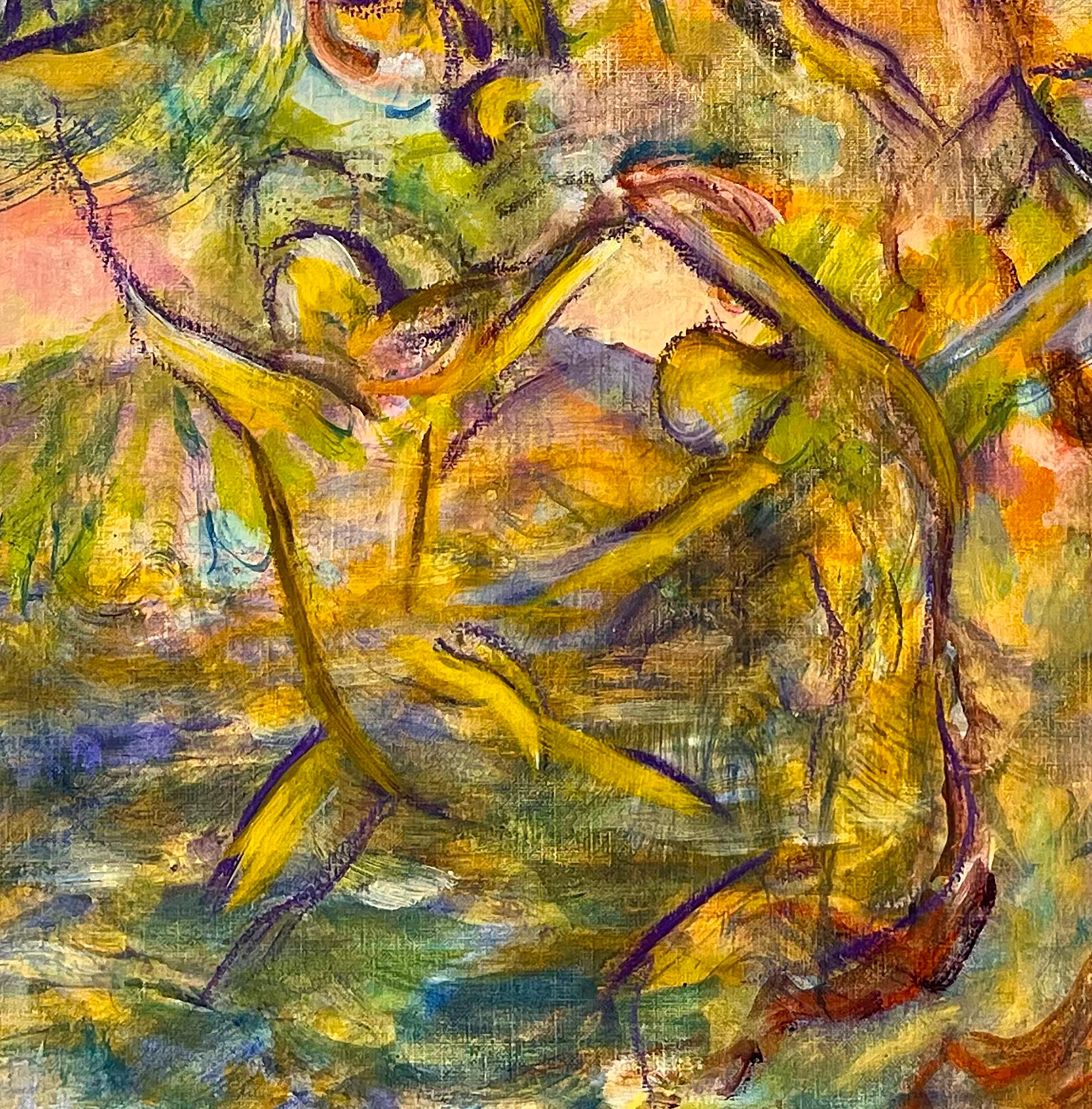 Circo del Sol II - Painting Neoexpresionista de Evelyne Ballestra