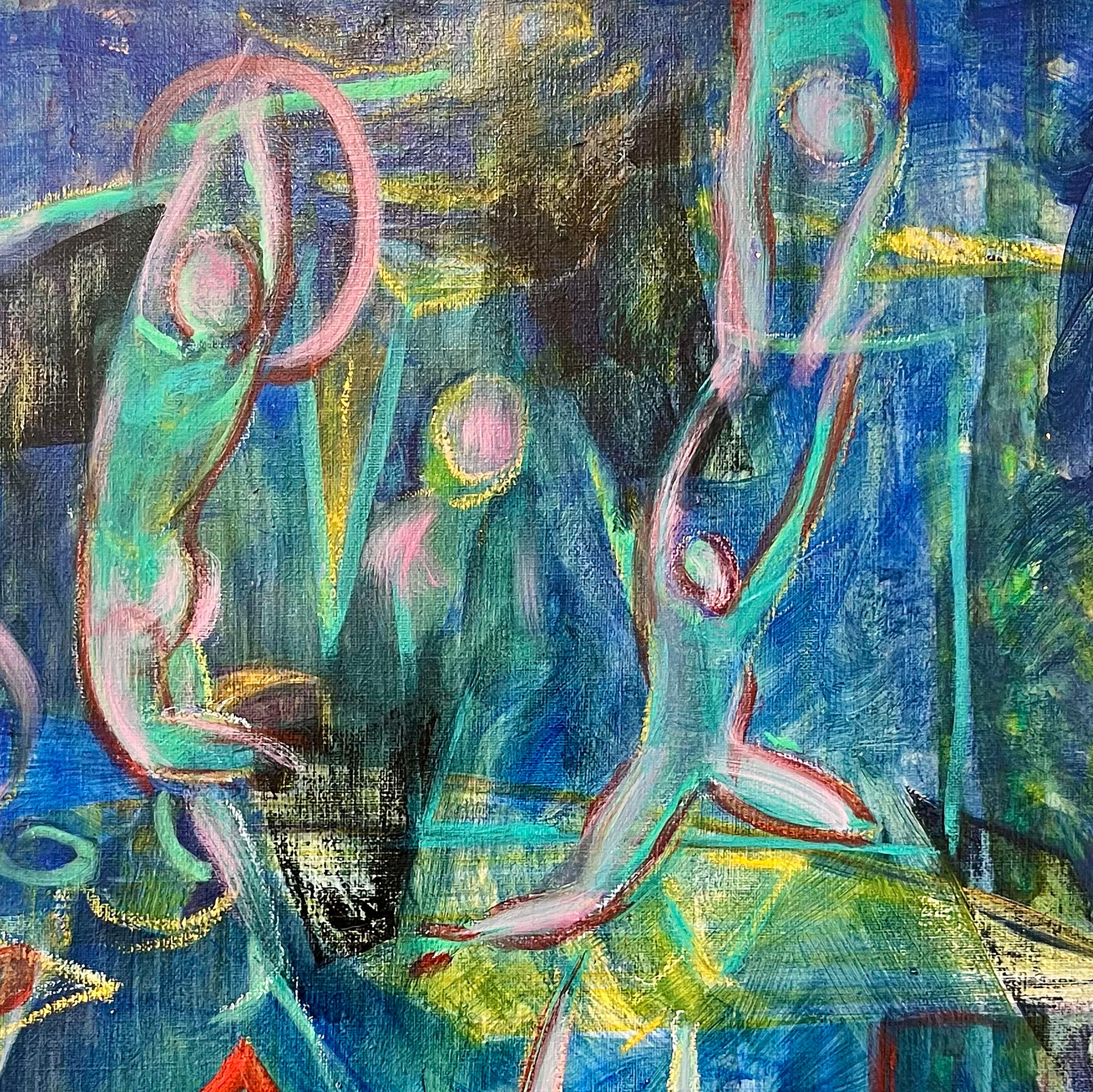 Trapezio - Painting Neoespressionismo di Evelyne Ballestra