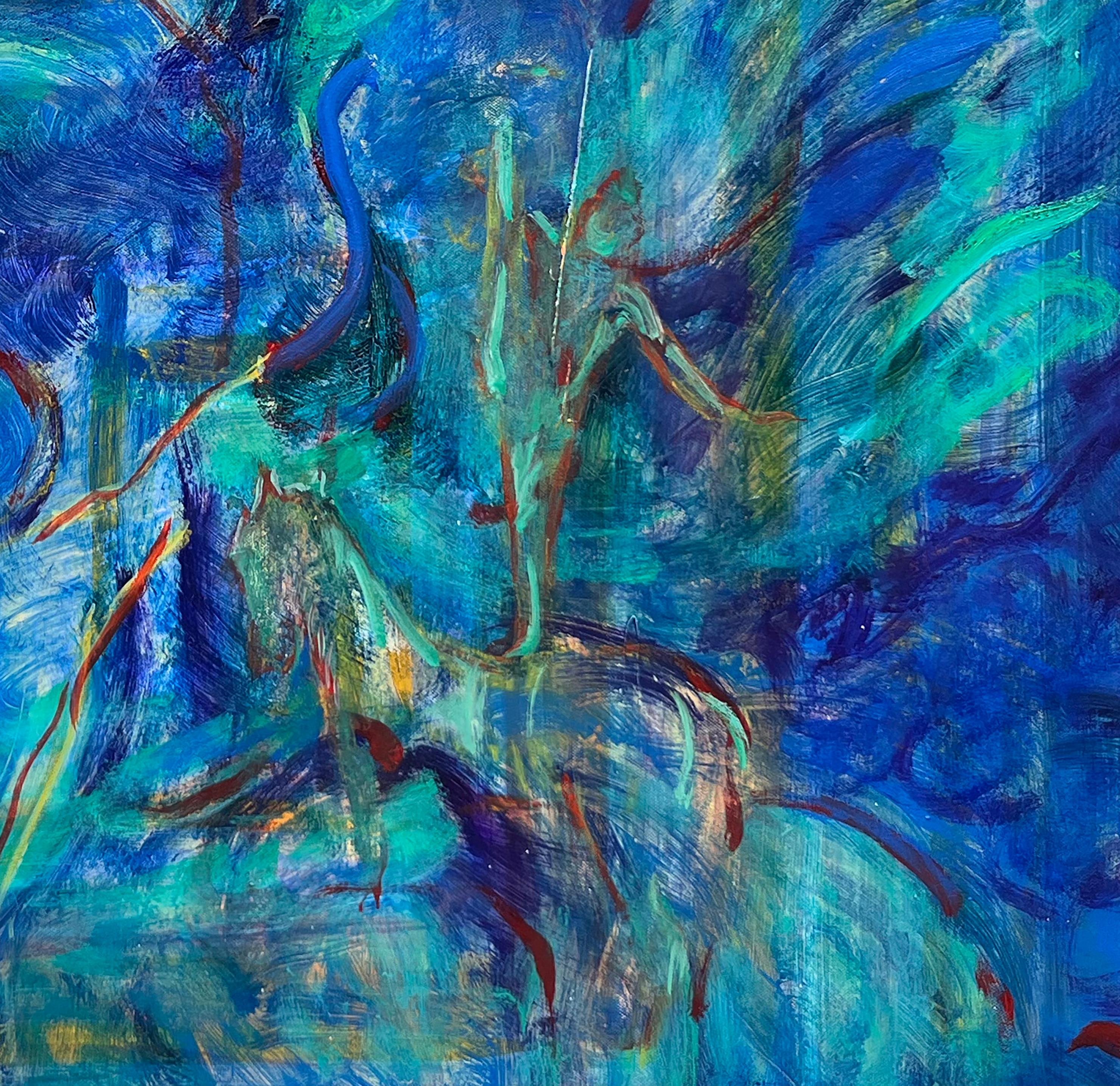 Voltige - Painting Astratto di Evelyne Ballestra