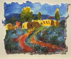 "Taos Morada" by Evelyne Boren, Original watercolor