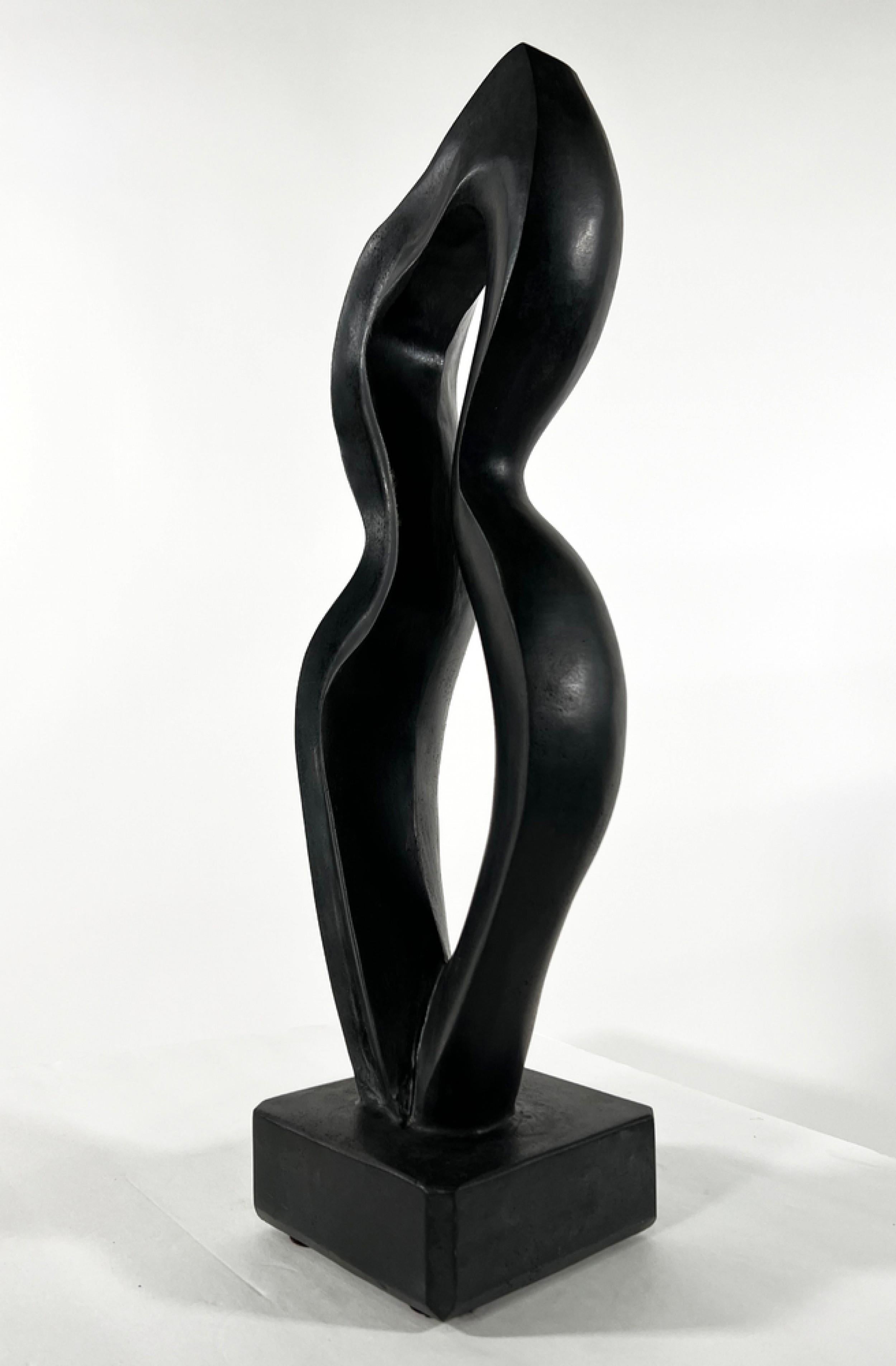 Evelyne Brader-Frank Contemporary Swiss Black Basalt Sculpture, Titled 