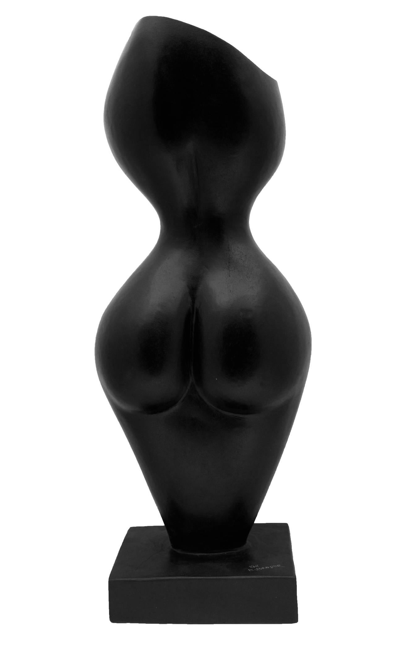 Goddess & Personification of the Night #1411 - Sculpture by Evelyne Brader-Frank