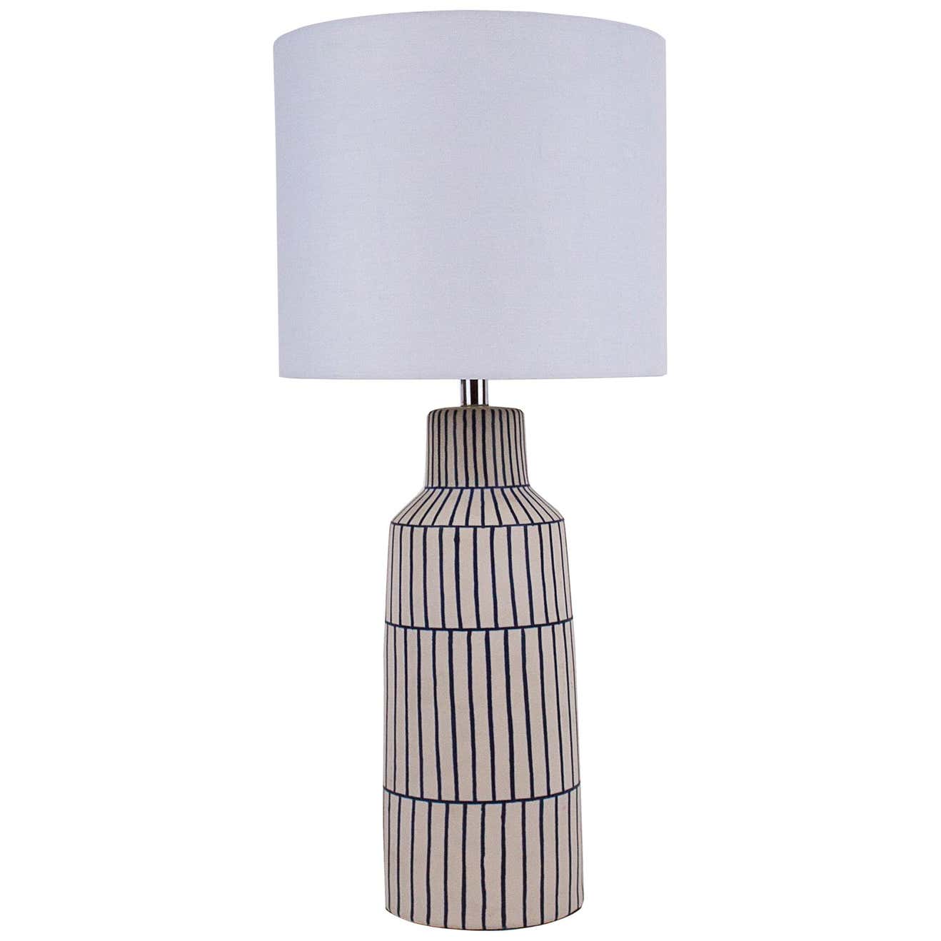 Evelyne Table Lamp in Blue and White Ceramic by Curatedkravet For Sale ...