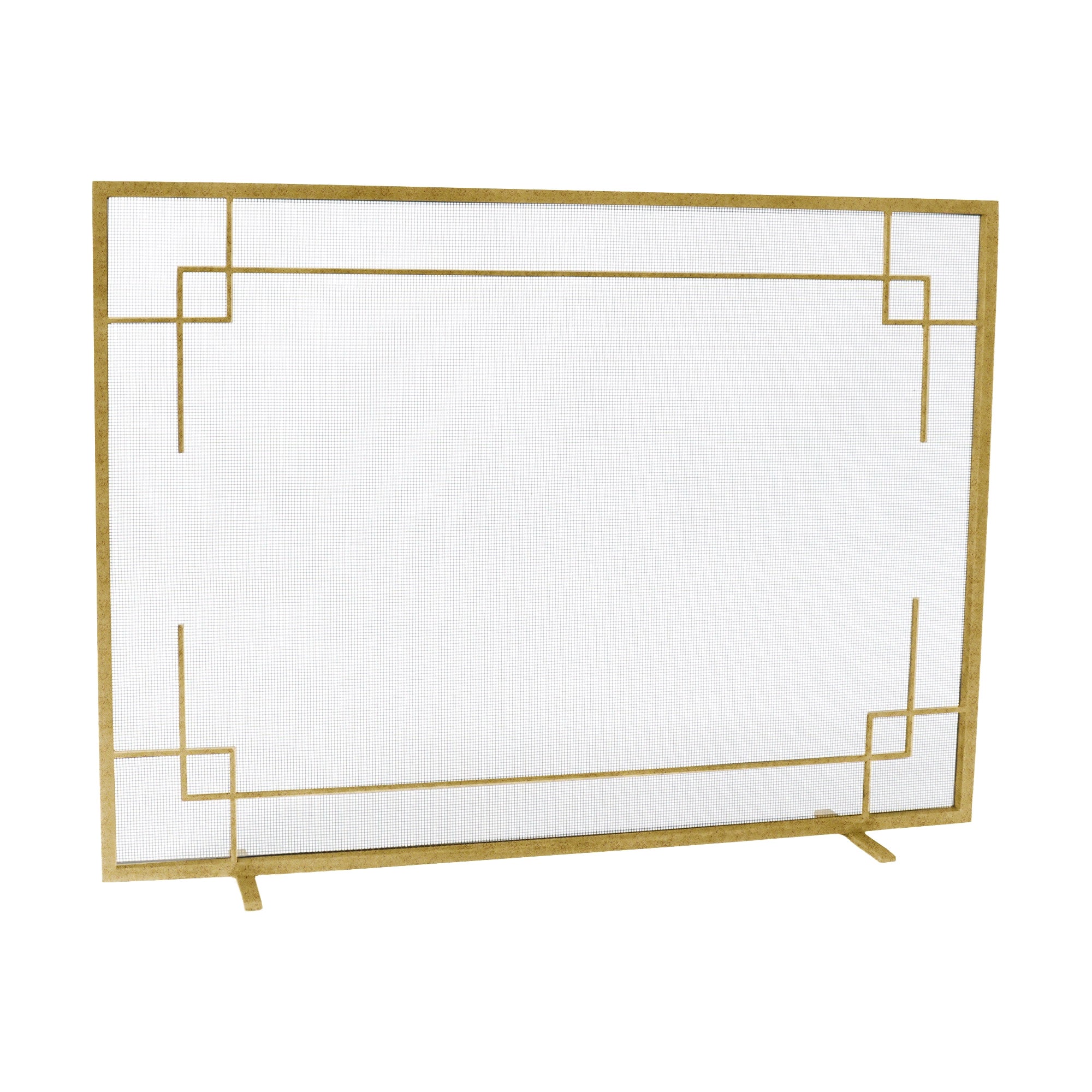 Paravento per caminetto Evelynne in oro brillante