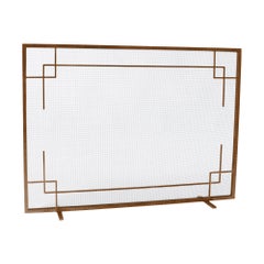 Evelynne Fireplace Screen in Tobacco