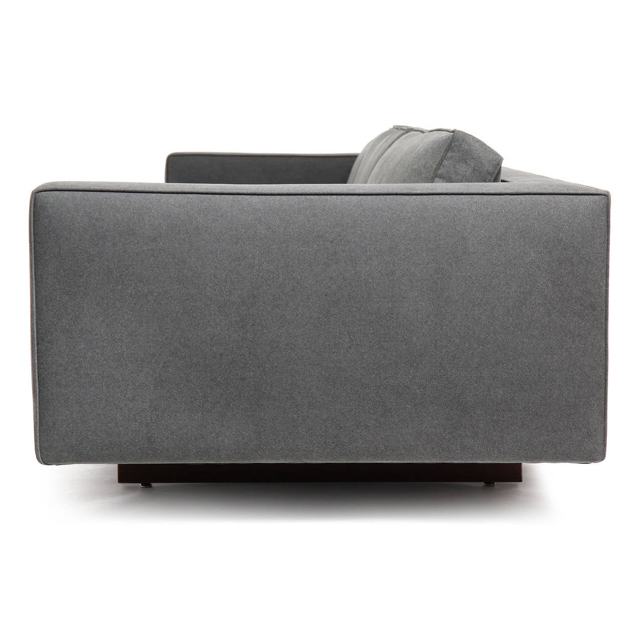 grey felt sofa