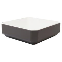 Comtemporary Coffee Table in Brown Fiberglass Resistant for Outdoor Use