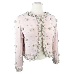 Evening bolero in pink crepe by Marc Bohan for Christian Dior - Paris C. 1965