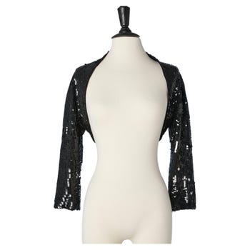 Evening boléro made of black sequin Dolce 
Gabbana