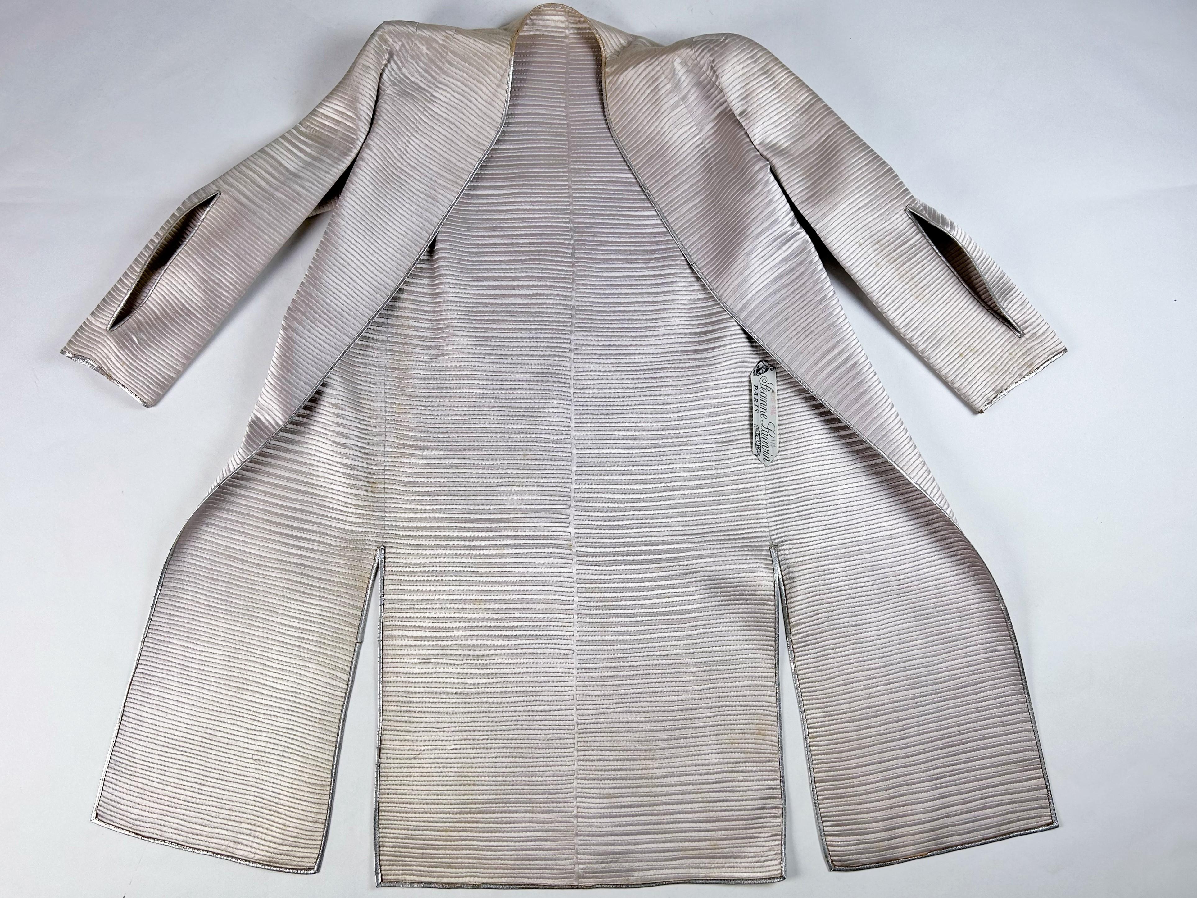 Evening coat by Jeanne Lanvin Haute Couture - Paris Winter Collection 1943 For Sale 9