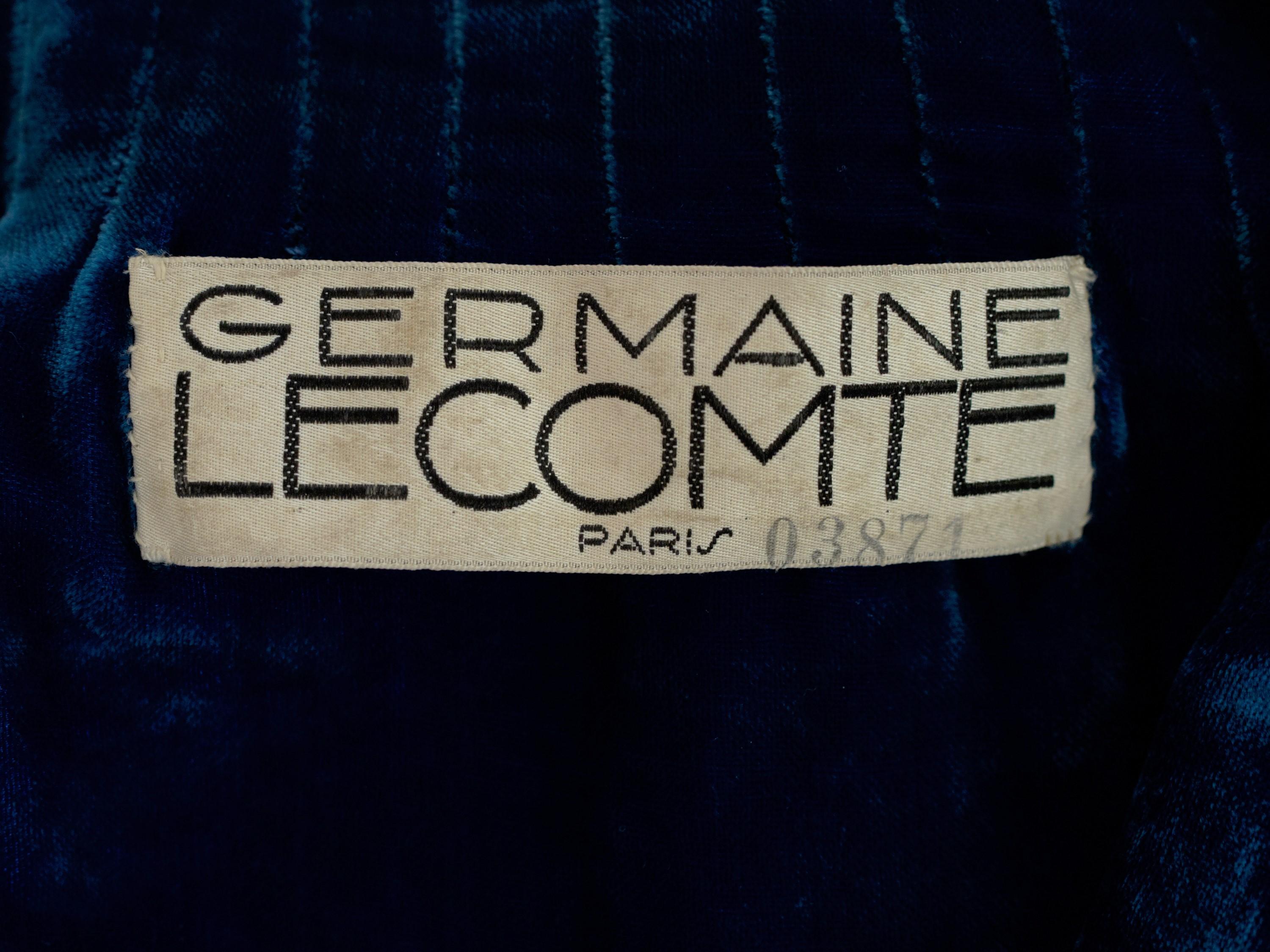 Abendlicher Couture-Mantel aus Silberlamé von Germaine Lecomte N°03871 Paris CIRCA 1930 im Zustand „Gut“ im Angebot in Toulon, FR