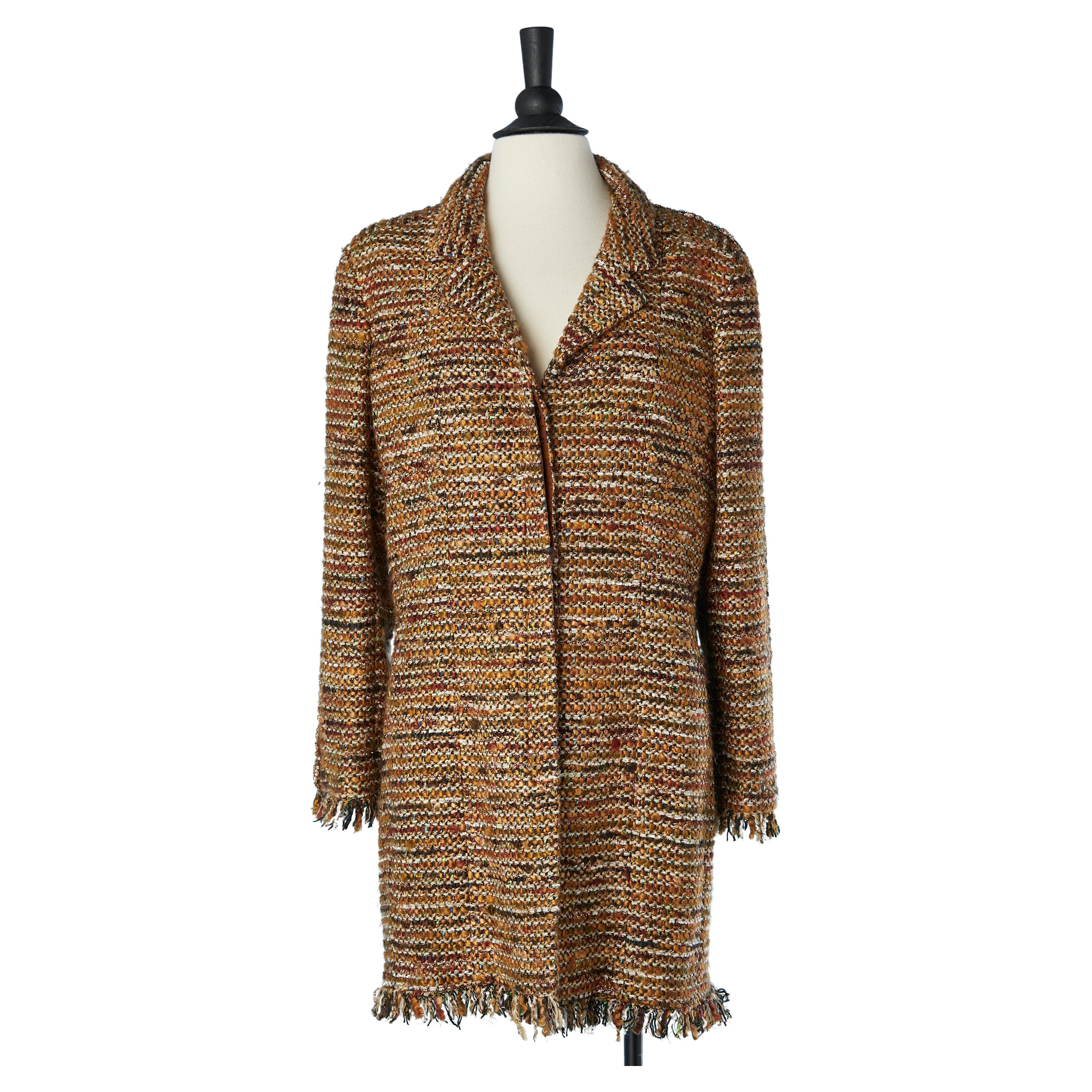 Evening coat in tweed and beaded work Chanel Metiers d'Art Collection Byzance