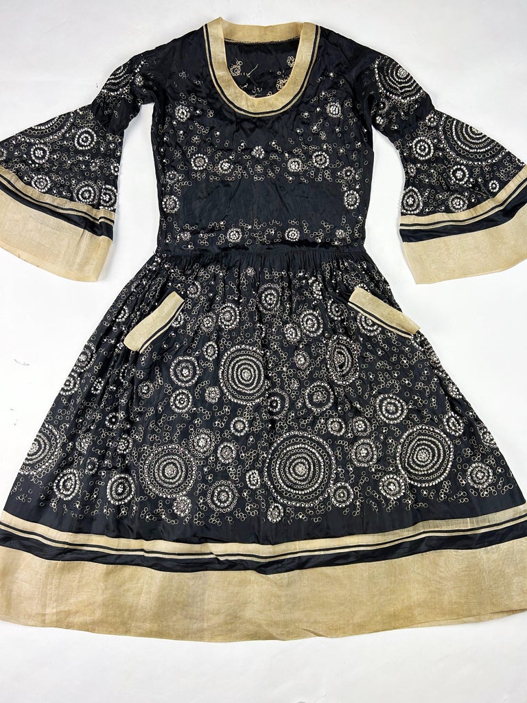 Evening dress by Jeanne Lanvin Haute Couture numbered 66780- Paris Summer  1924 at 1stDibs