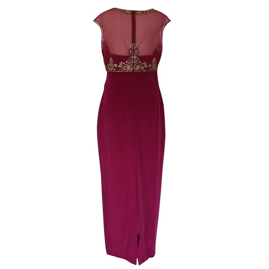 Red Marchesa Evening dress size 42 For Sale