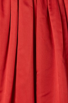 Evening dress in black beaded guipure and red satin Scaasi Boutique for Saks