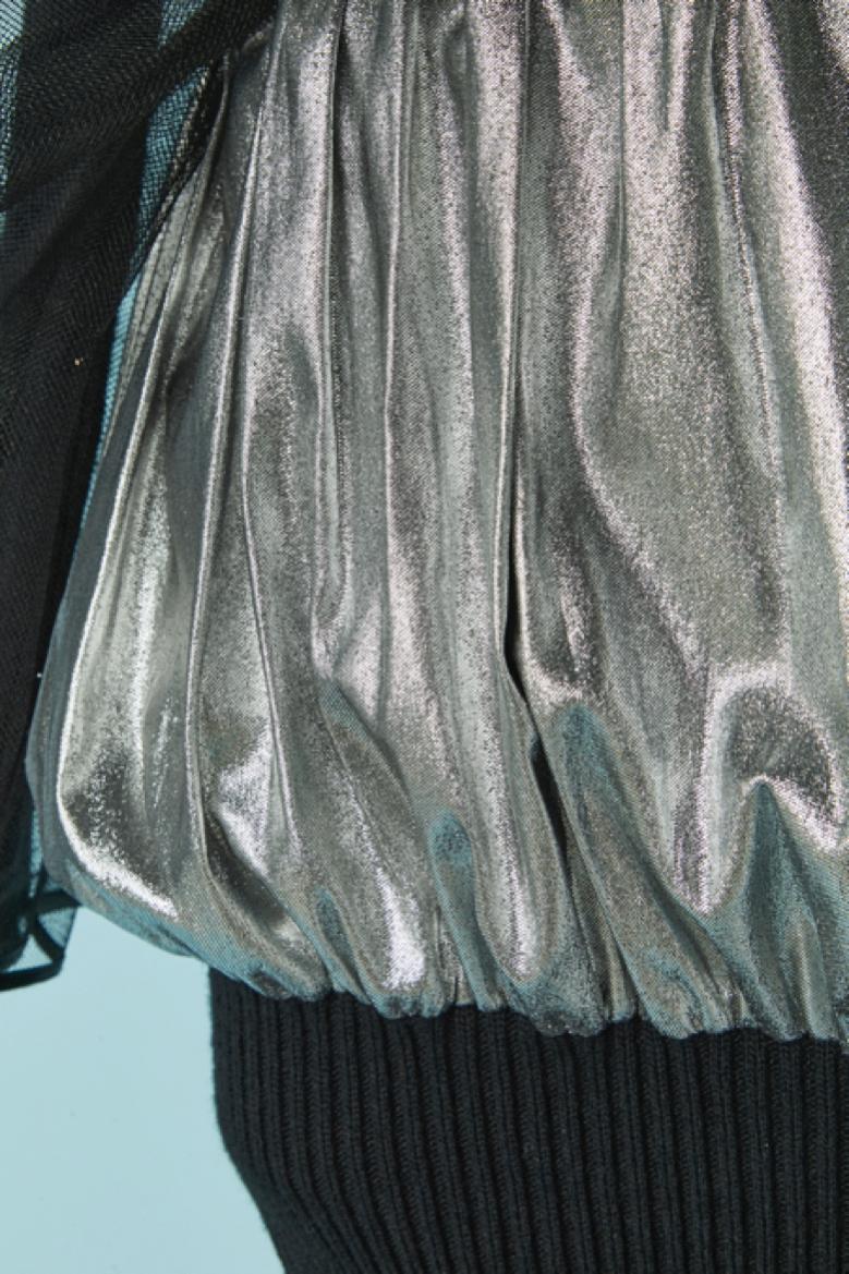 De las mujeres Vestido de noche de lúrex, punto y volantes de tul JEAN-REMY DAUMAS en venta