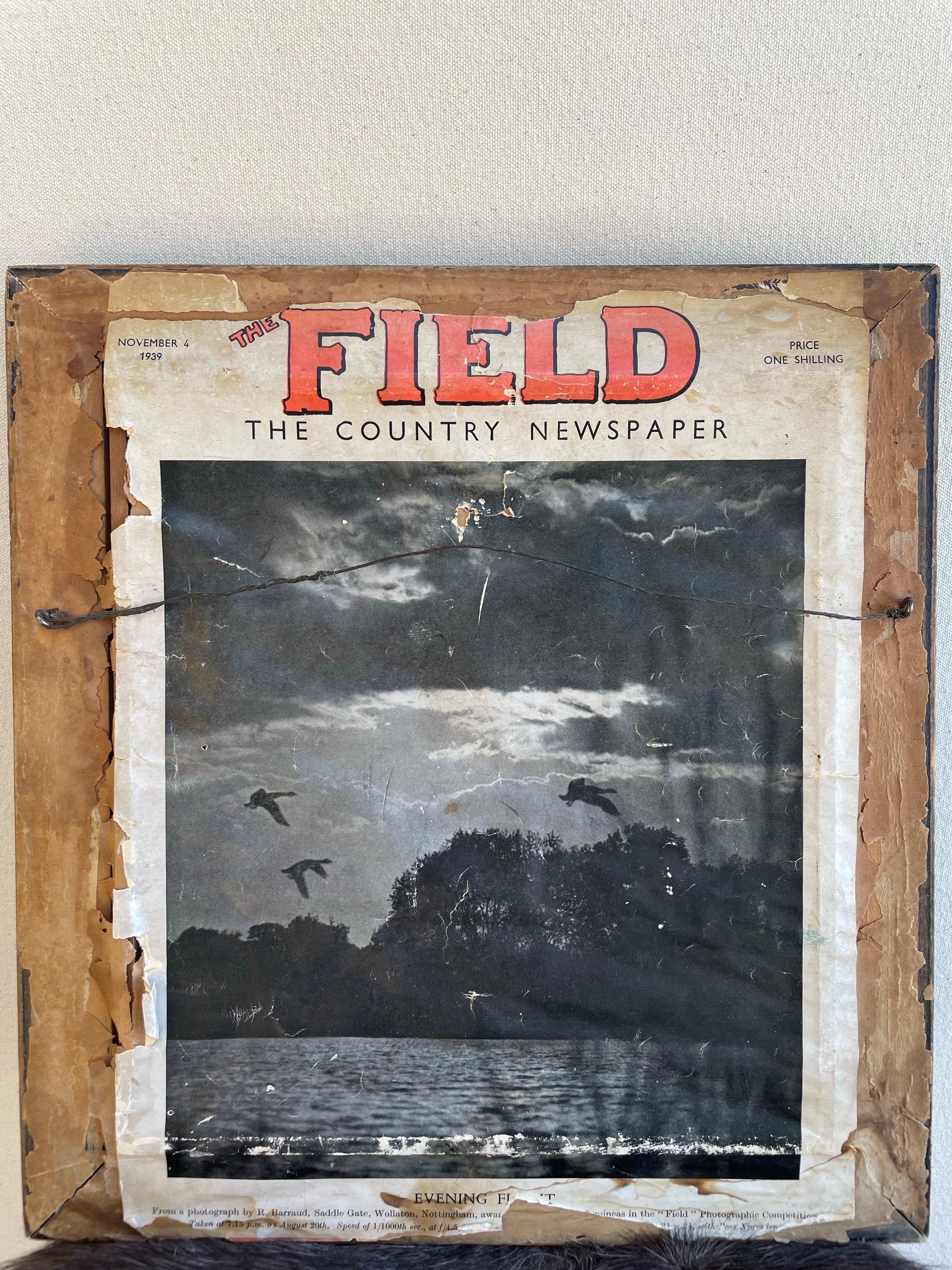 Inglese Volo serale sul lago - Pittura della metà del XX secolo dopo The Field, 1939 in vendita