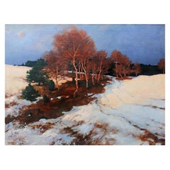 "Evening Glow" Landscape Oil Painting