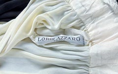 Robe de soirée de Loris Azzaro en jersey de soie noir et blanc - Paris Circa 1980