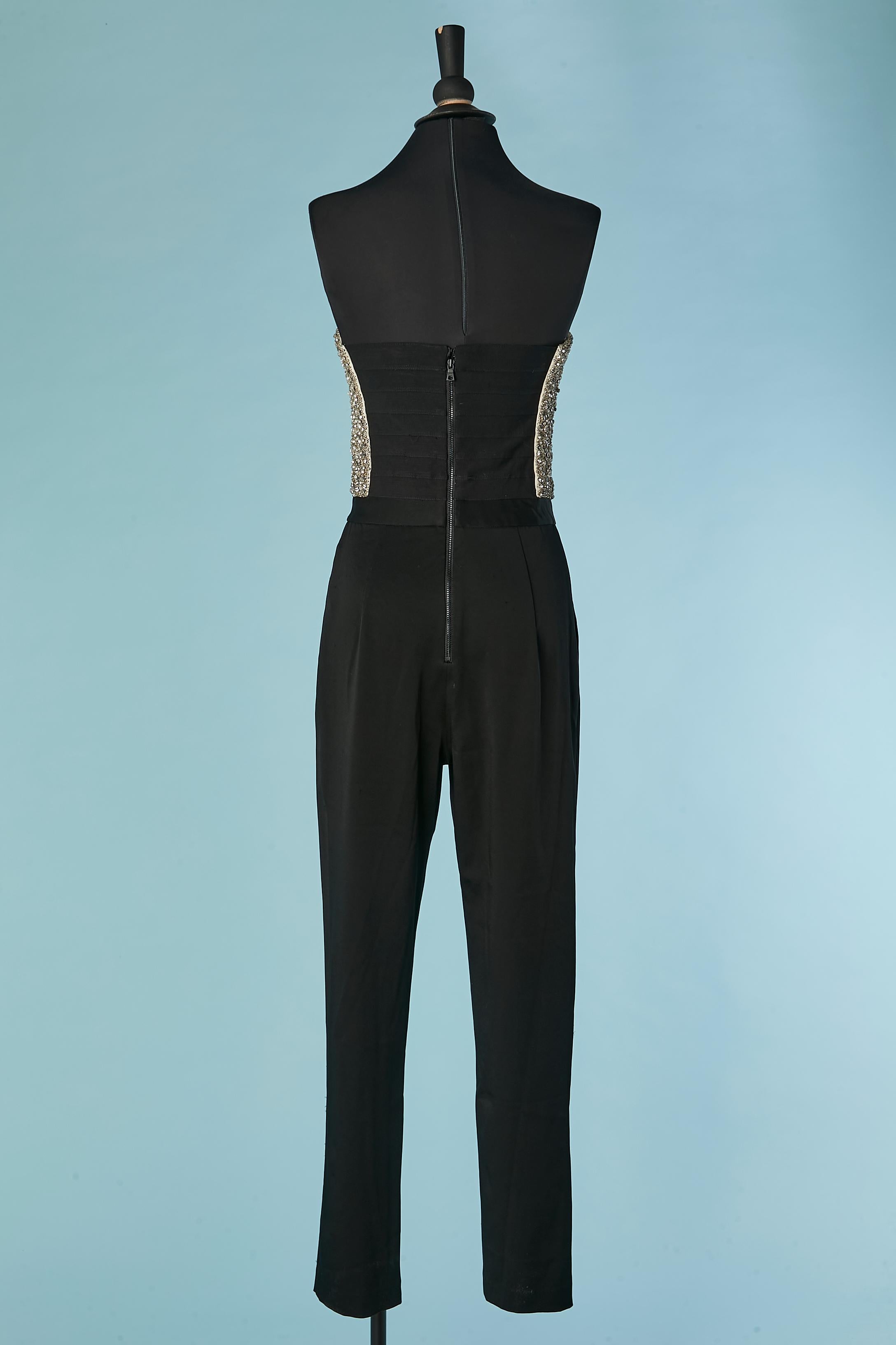 Women's Evening jumpsuit with rhinestone bustier Alice + Olivia For Sale