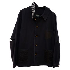 Evening Party Jacket Black French Work Silver Black Square Lurex Tweed J Dauphin