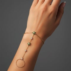 Evening Shine 14K (or 18k upon request) Yellow Gold Link Diamond Bracelet