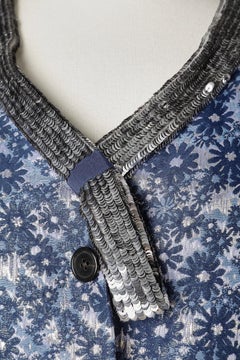 Evening single breasted jacket in flower brocade and sequin neckline Marc Jacobs