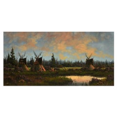 Cielo nocturno Pintura al óleo original de Heinie Hartwig