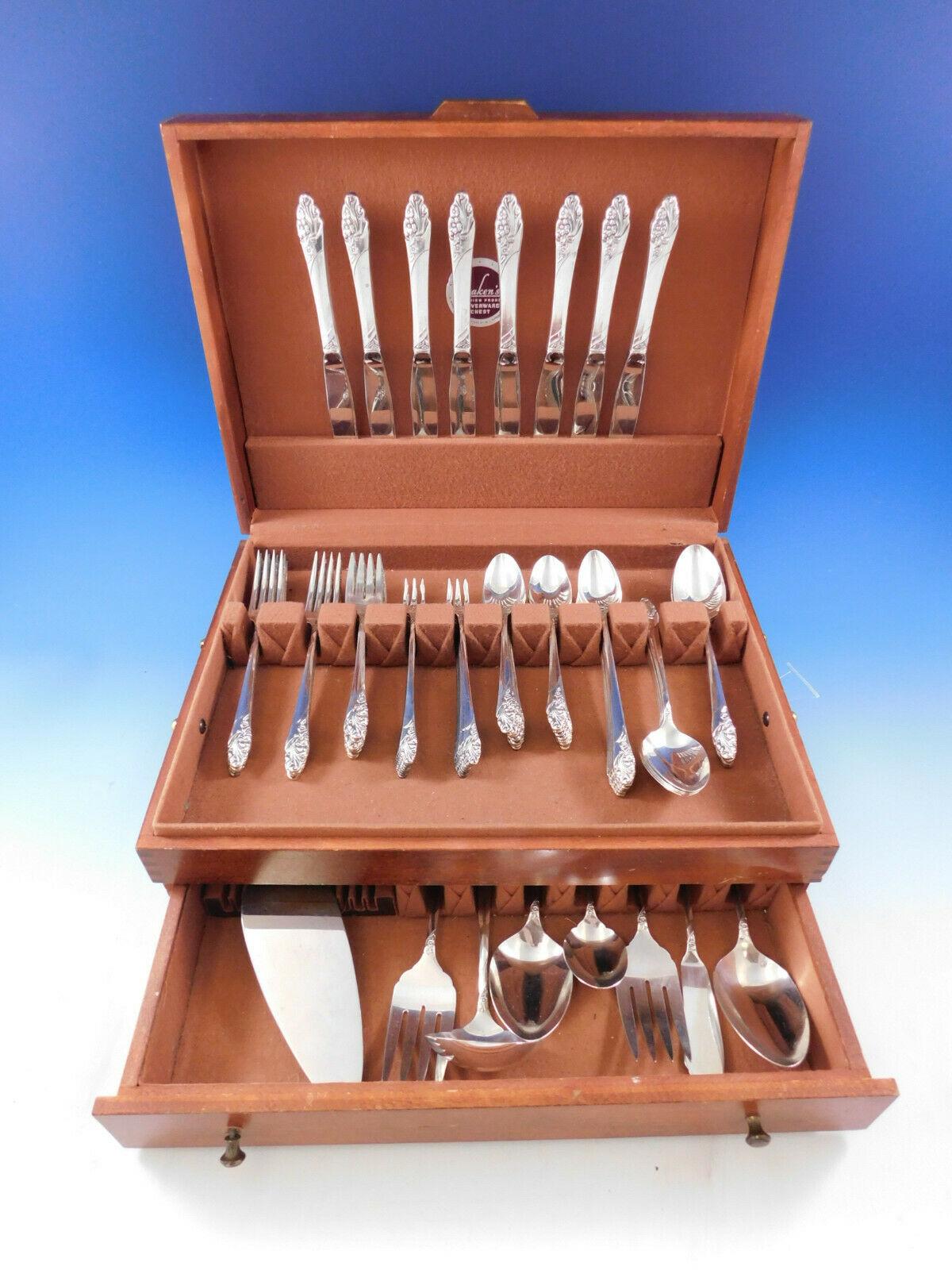 Evening Star by Community plate silverplate flatware set of 80 pieces. This set includes:

8 dinner knives, 9 1/4