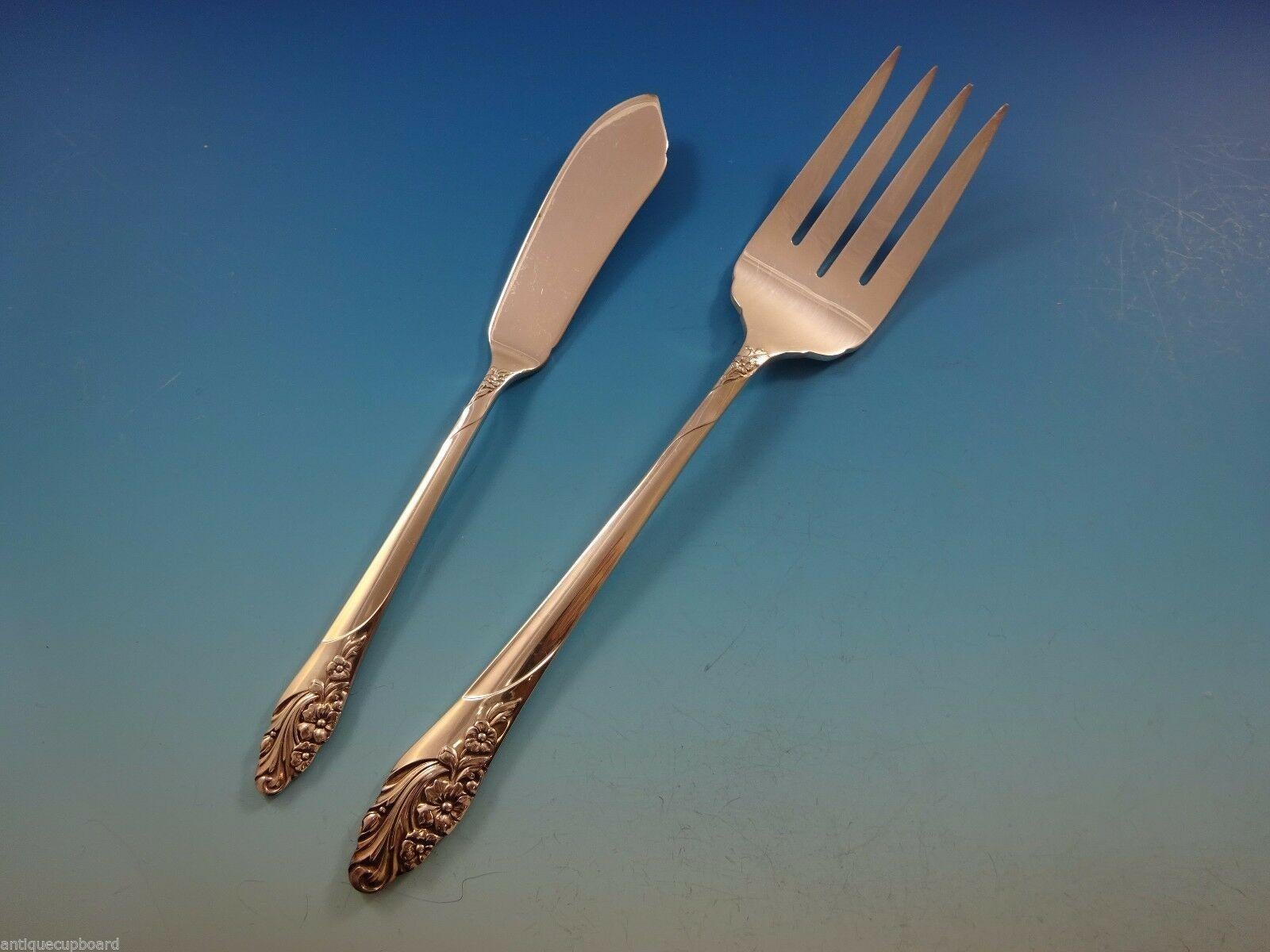 20th Century Evening Star by Community Plate Silverplate Flatware Set Service For 12 69 Pcs