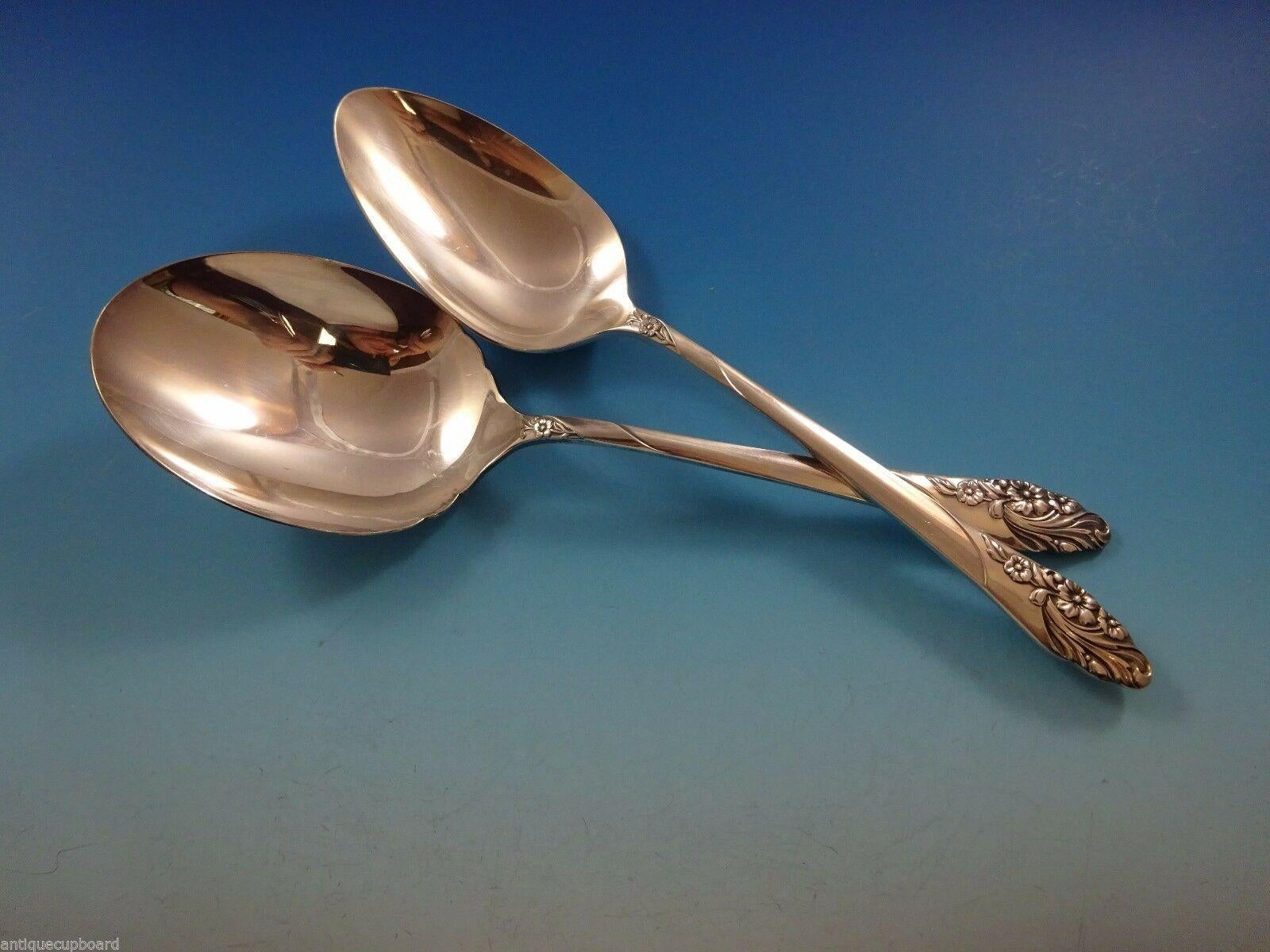 Silver Plate Evening Star by Community Plate Silverplate Flatware Set Service For 12 69 Pcs