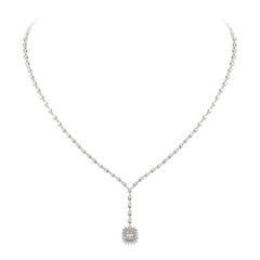 Evening White Gold 18K Necklace Diamond for Her